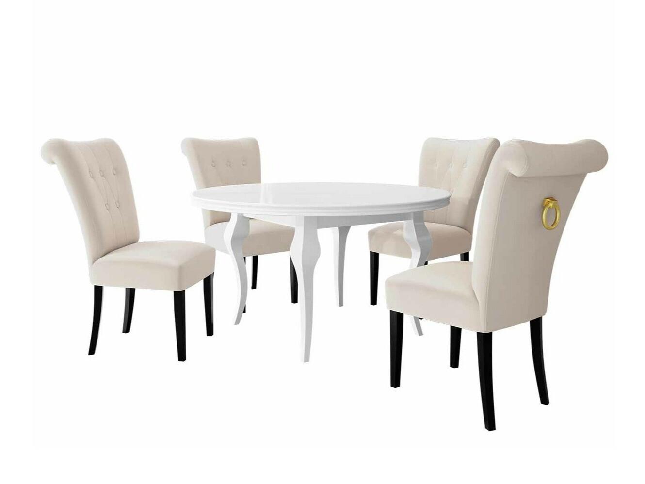 Conjunto de comedor Racine 142 (Dorado)