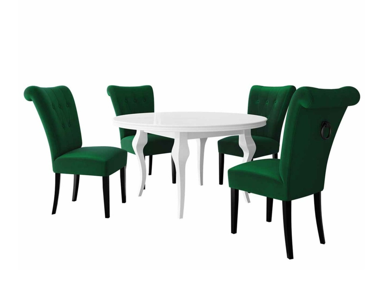 Conjunto de comedor Racine 142 (Negro)