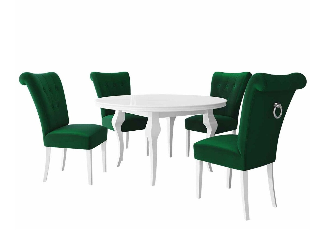 Conjunto de comedor Racine 142 (Plata)