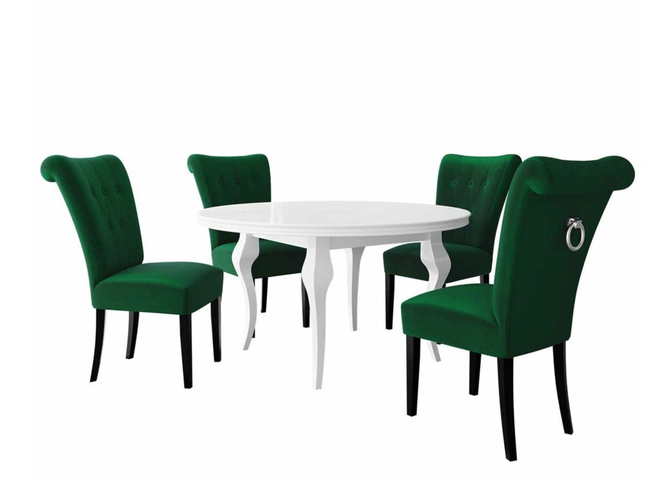 Conjunto de comedor Racine 142 (Plata)