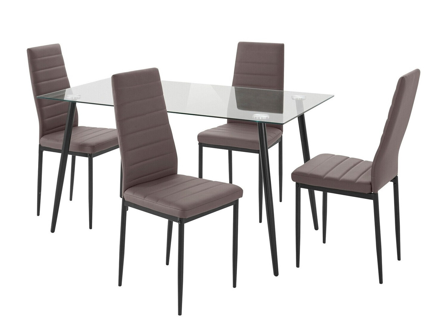 Conjunto de mesas y sillas para comedor Denton 1081 (Capuchino)