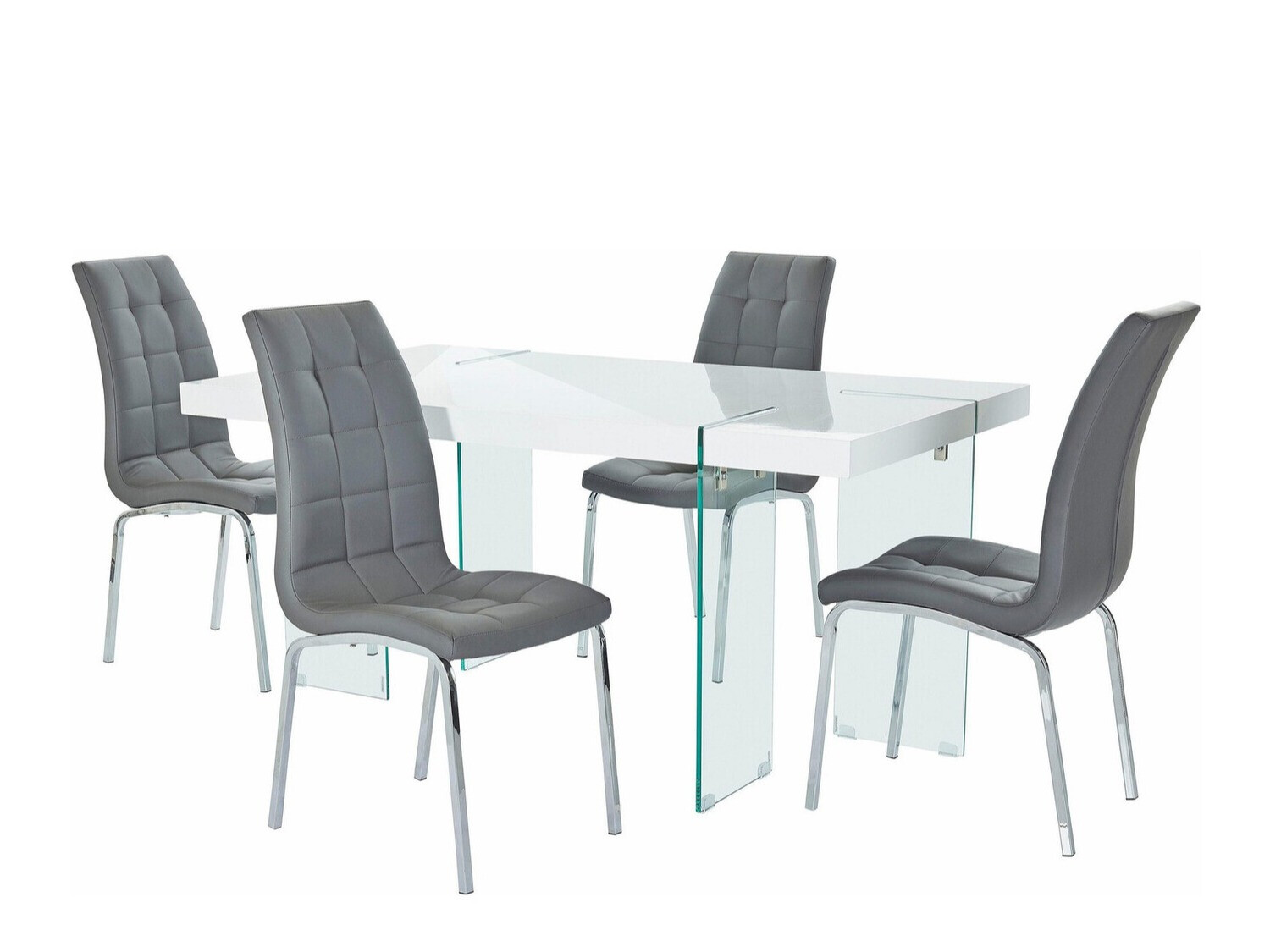 Conjunto de mesas y sillas para comedor Denton 1110 (Gris)
