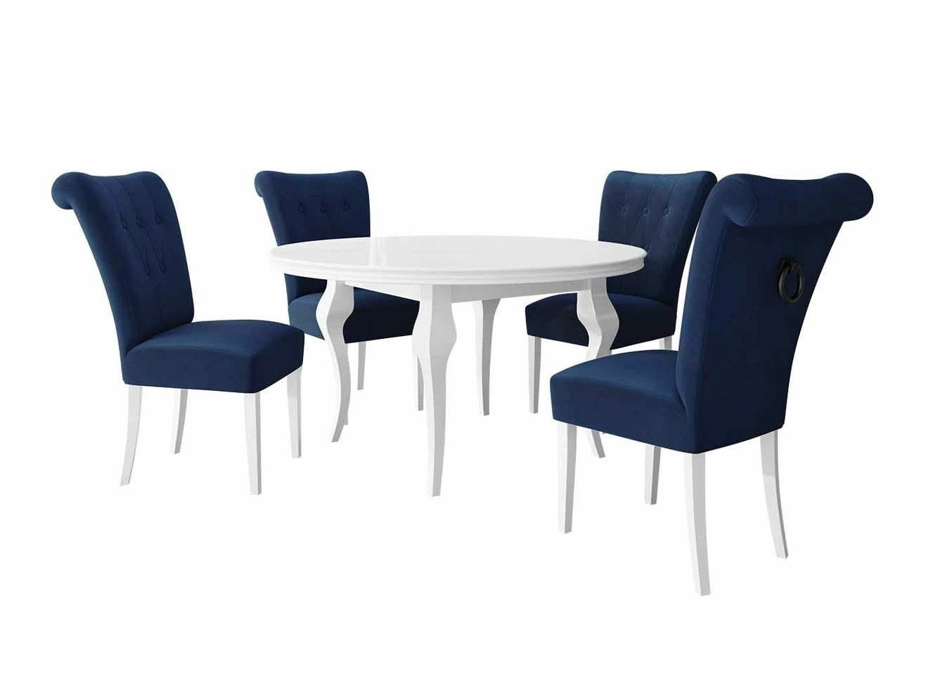 Conjunto de mesas y sillas para comedor Racine 142 (Negro)