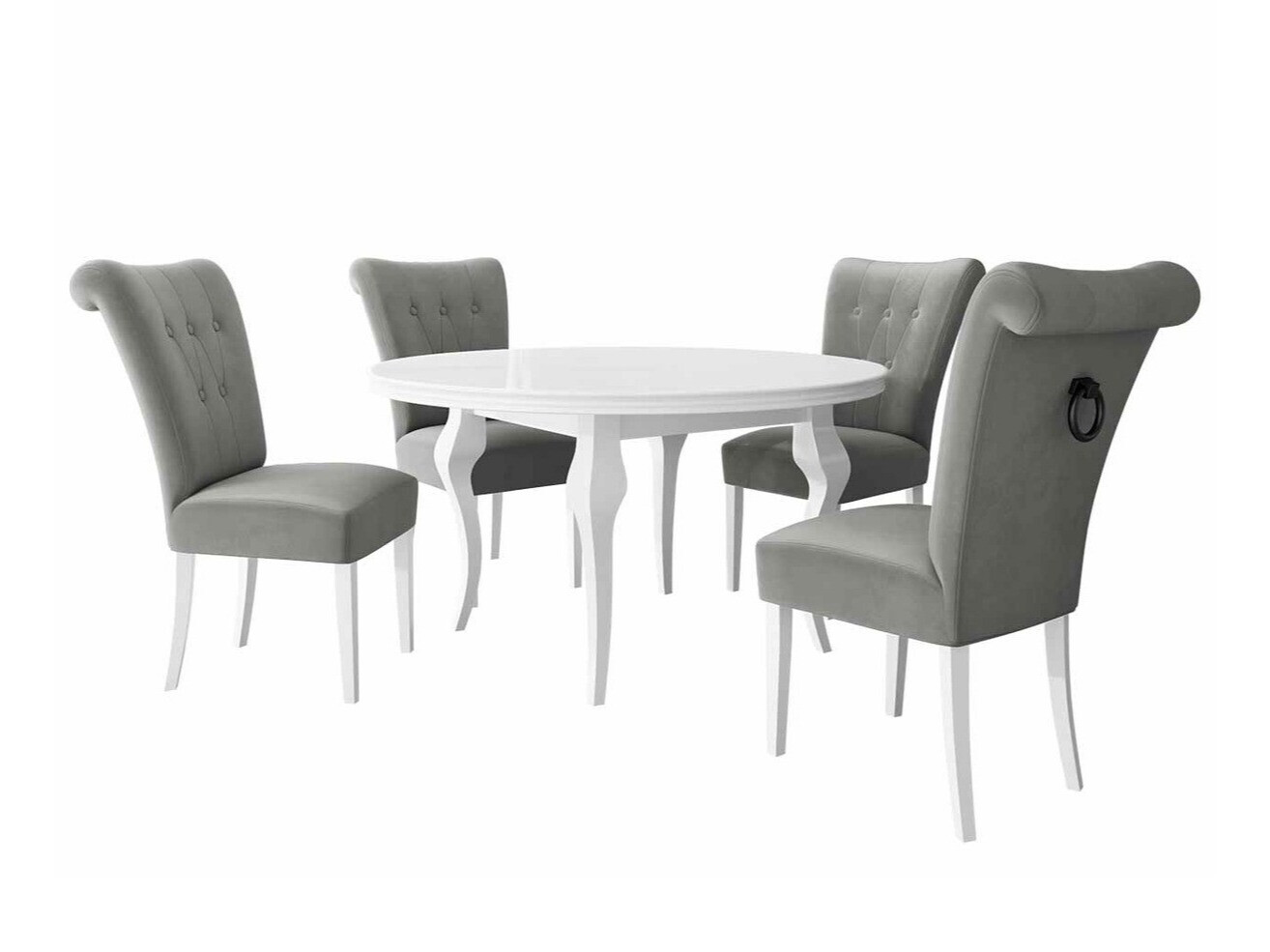 Conjunto de mesas y sillas para comedor Racine 142 (Negro)