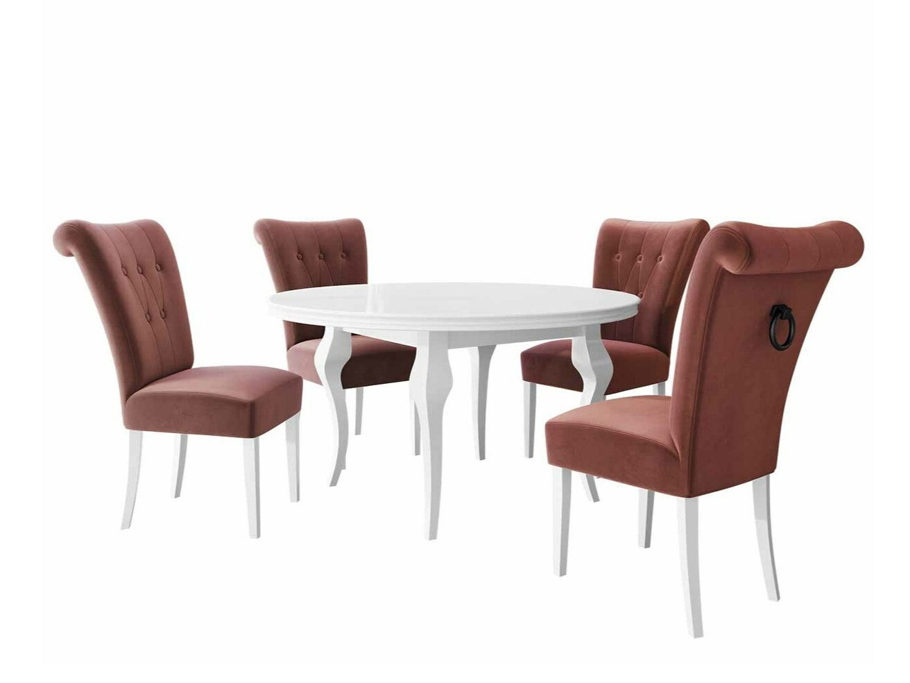 Conjunto de mesas y sillas para comedor Racine 142 (Negro)