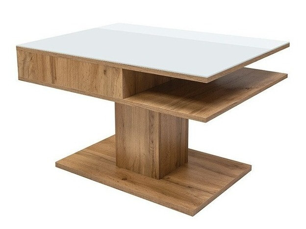 Mesa de centro Boston 208 (Roble wotan + Blanco)