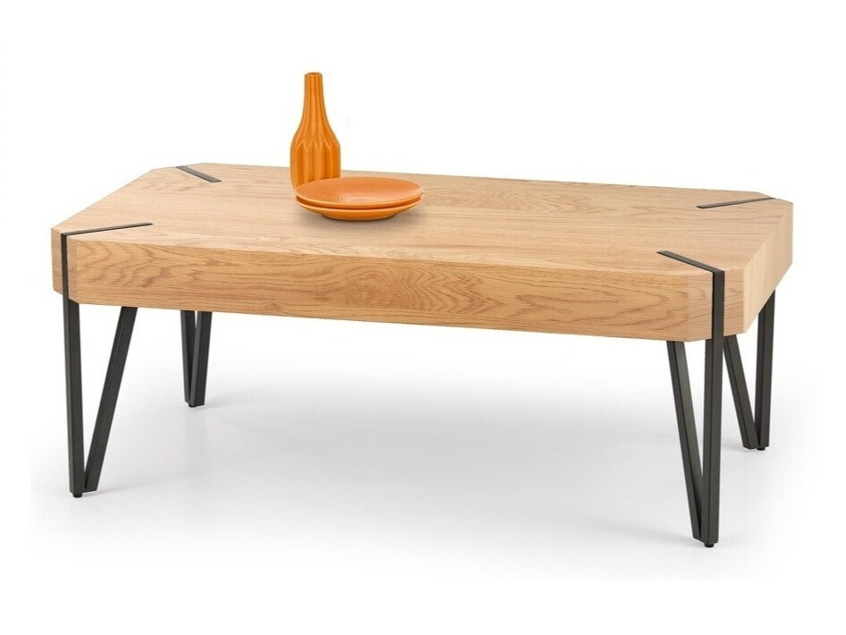 Mesa de centro Houston 303 (Roble dorado + Negro)