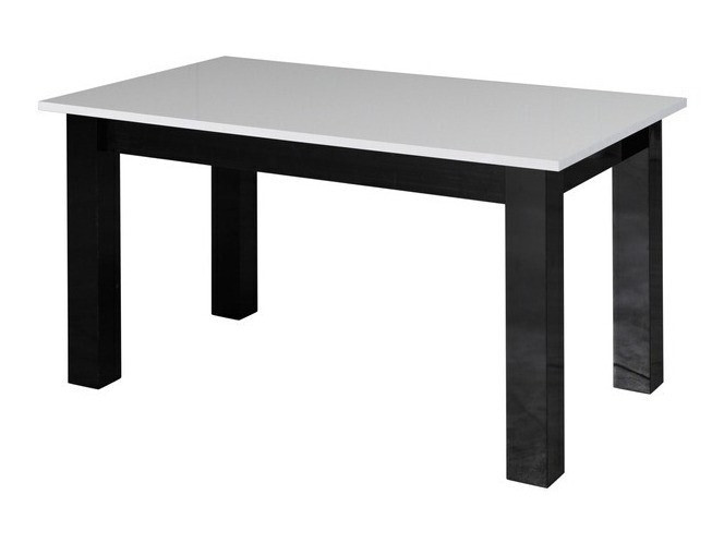 Mesa de centro Murrieta 154 (Blanco brillante + Negro brillante)