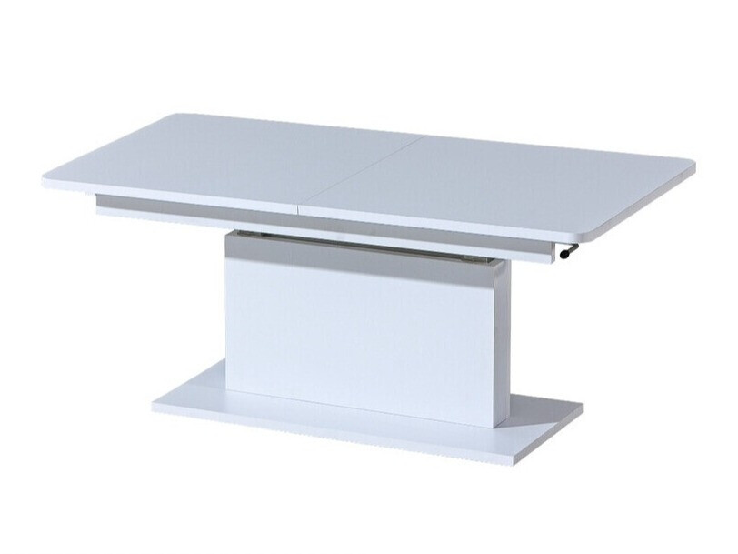 Transforming mesa de centro Ogden 158 (Blanco brillante + Blanco)