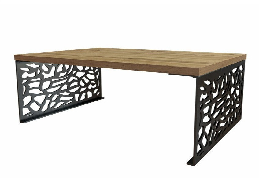 Mesa de centro Germantown 107 (Roble + Negro mate)