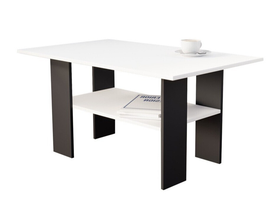 Mesa de centro Reading 101 (Negro + Blanco)