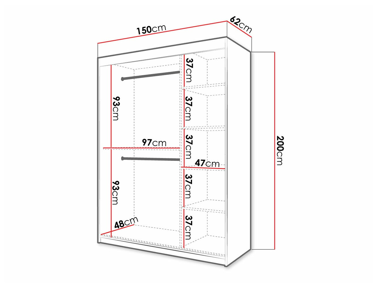 Armario Hartford 402 (Blanco)
