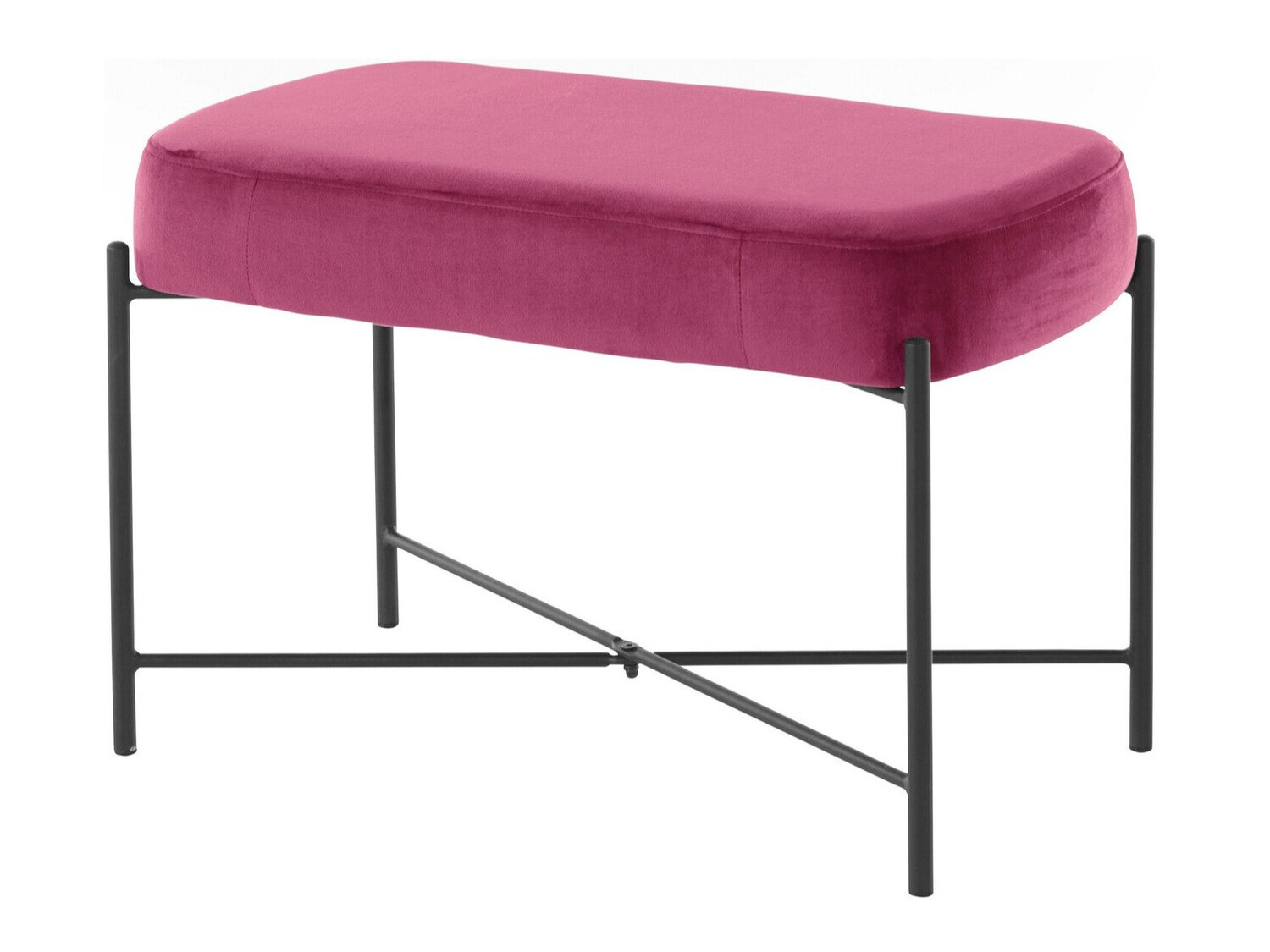 Banco tapizado Denton 226 (Rosa + Negro)