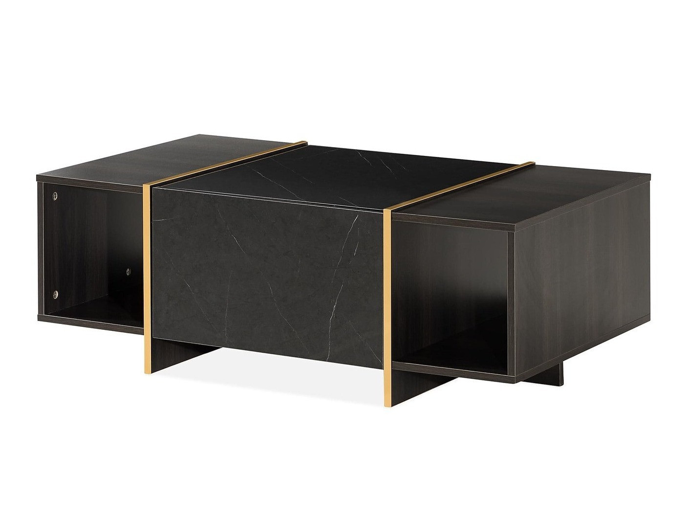 Mesa de centro Springfield 178 (Negro + Dorado)