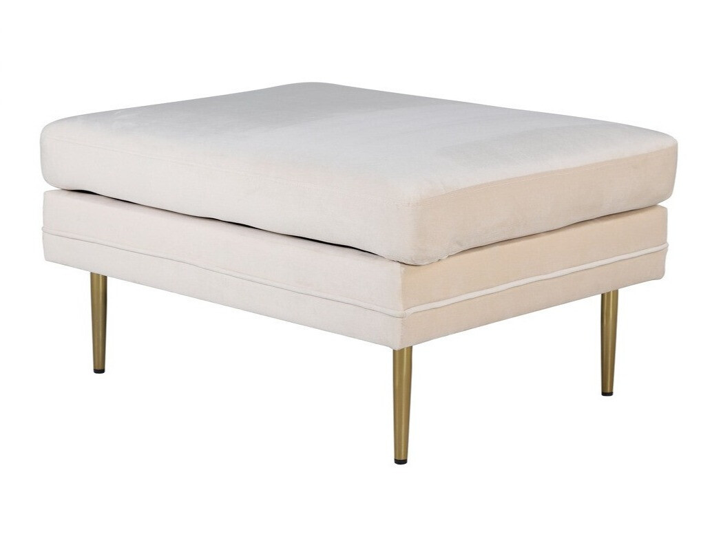 Banco acolchado Dallas 2653 (Crema + Dorado)