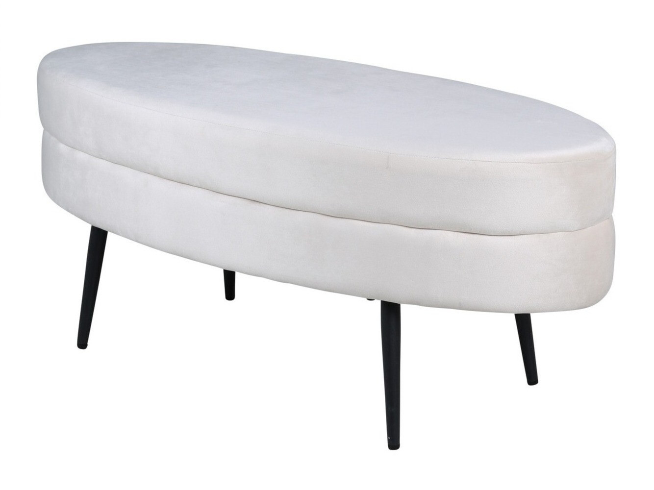 Banco tapizado Dallas 2920 (Crema + Negro)