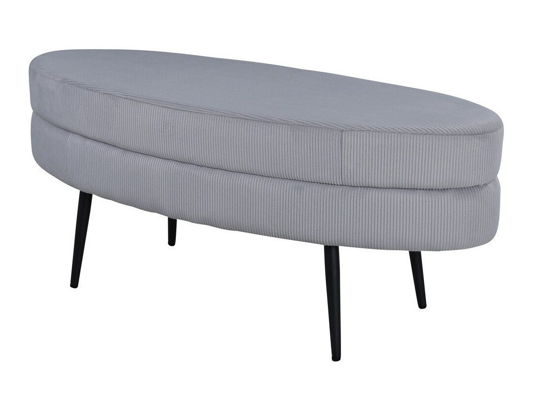 Banco tapizado Dallas 2920 (Gris + Negro)