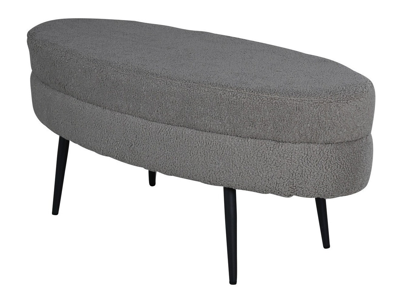 Banco tapizado Dallas 2920 (Gris oscuro + Negro)