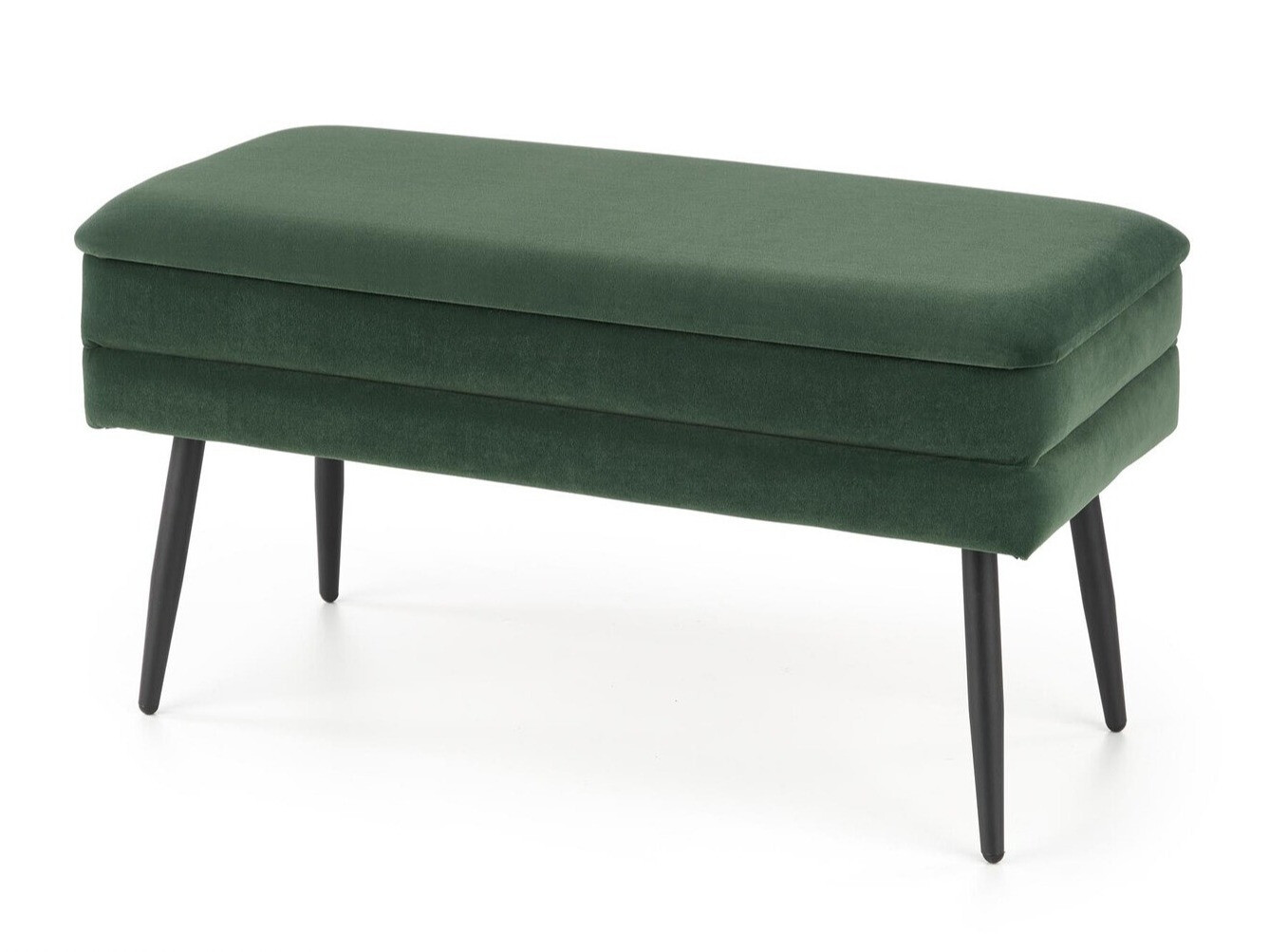 Banco tapizado Houston 1255 (Verde oscuro + Negro)