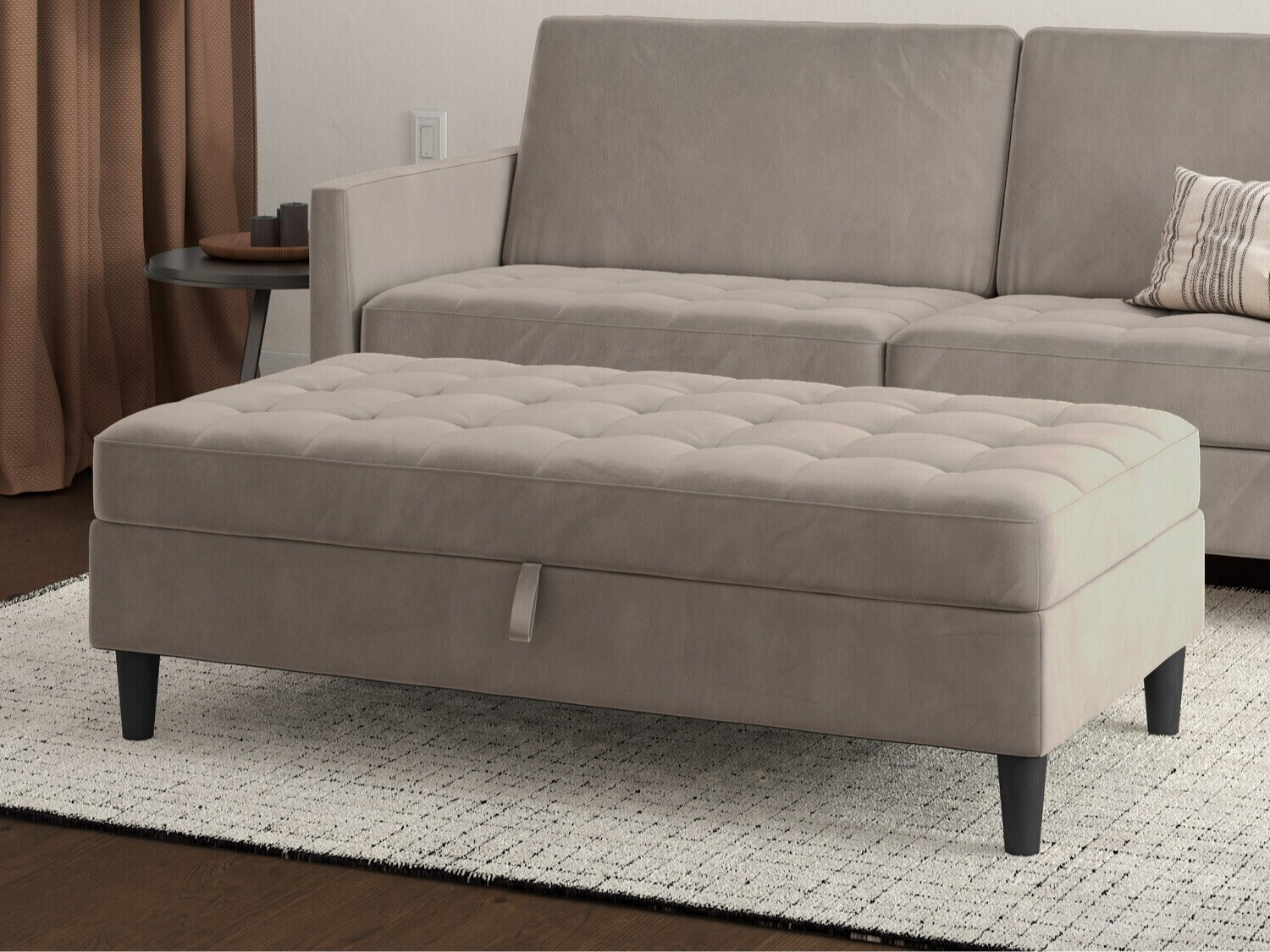 Banco tapizado Tulsa 544 (Taupe)