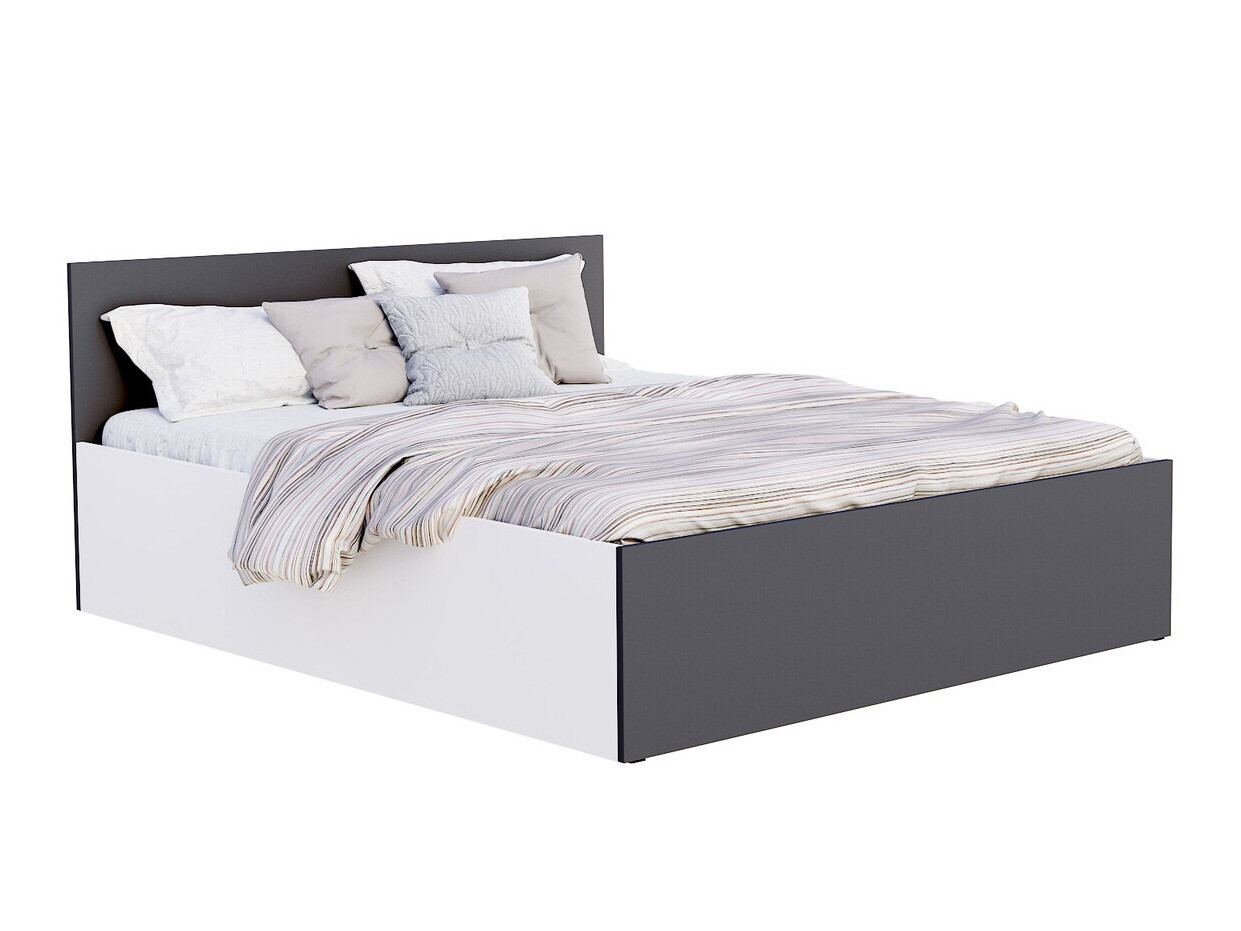 Cama Aurora 157 (Blanco + Gris)