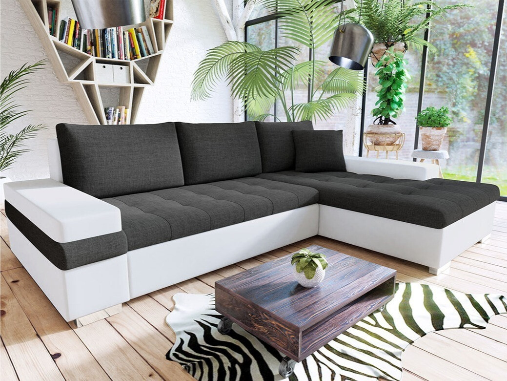 Sofá rinconero Comfivo Olivetum I (Soft 017 + Lux 06)