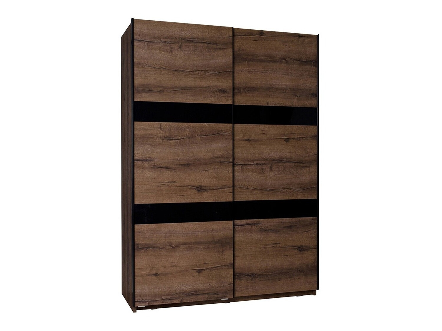 Armario Fivelbo 109 (Roble del Monastery + Negro brillante)