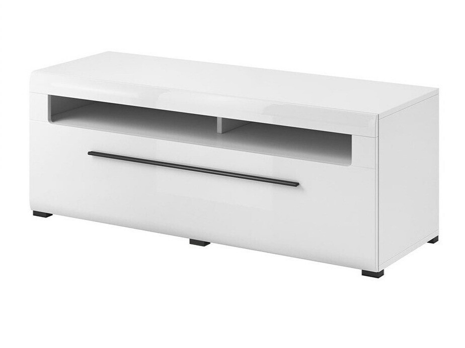 Mueble TV Ophsalu 103 (Blanco + Blanco brillante)