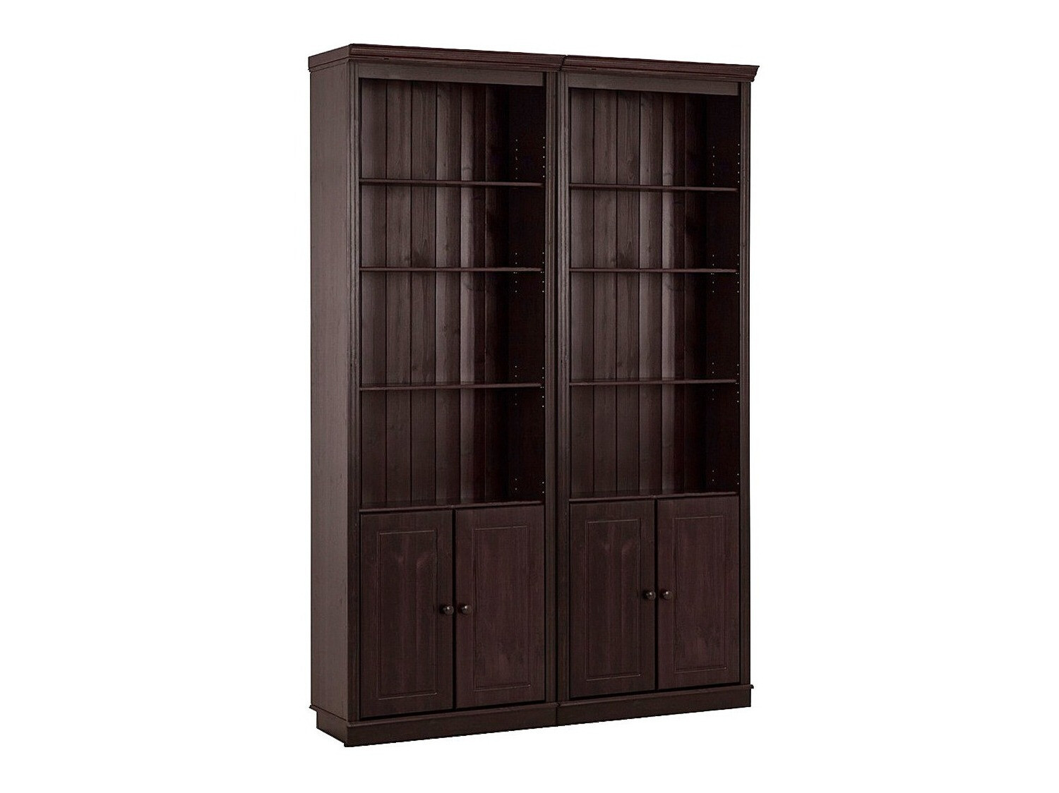 Conjunto de estantería Saltoro 115 (Marrón oscuro)