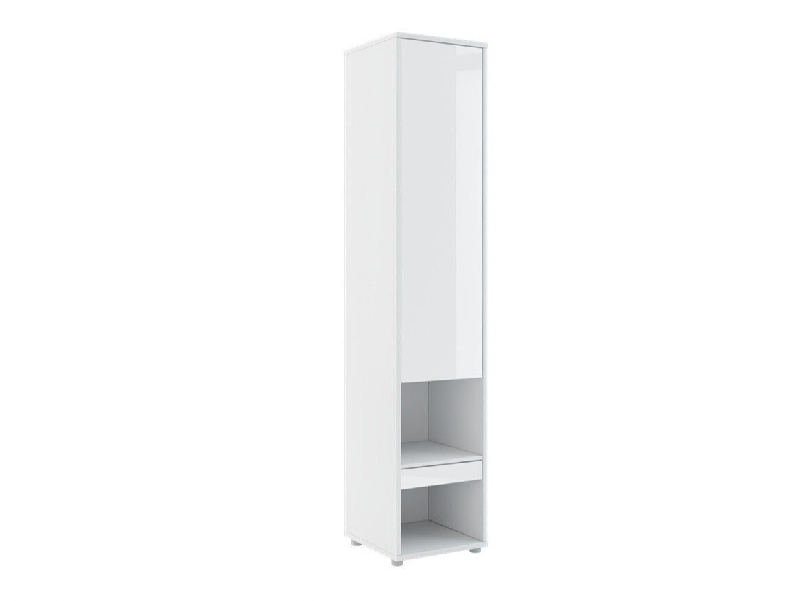 Estantería Concept Pro Lenart II (Blanco + Blanco brillante)