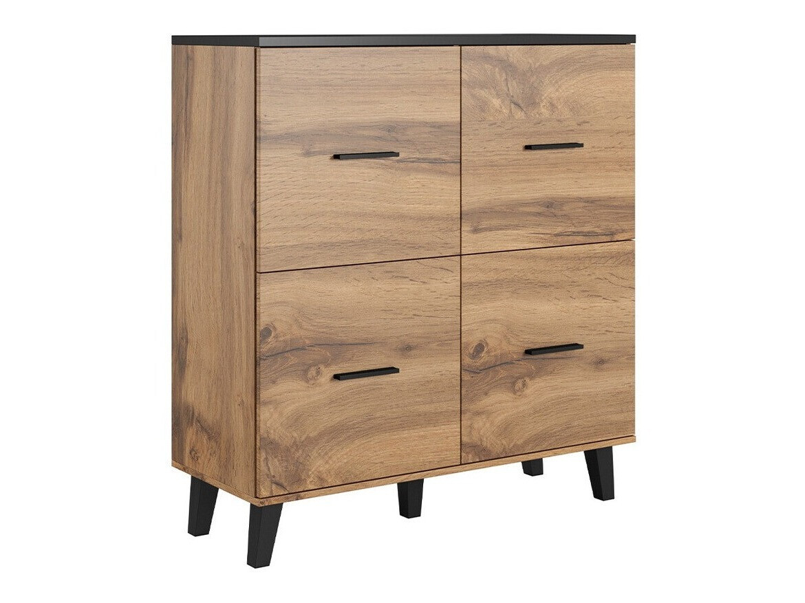 Aparador Larfloi 105 (Roble wotan + Negro)