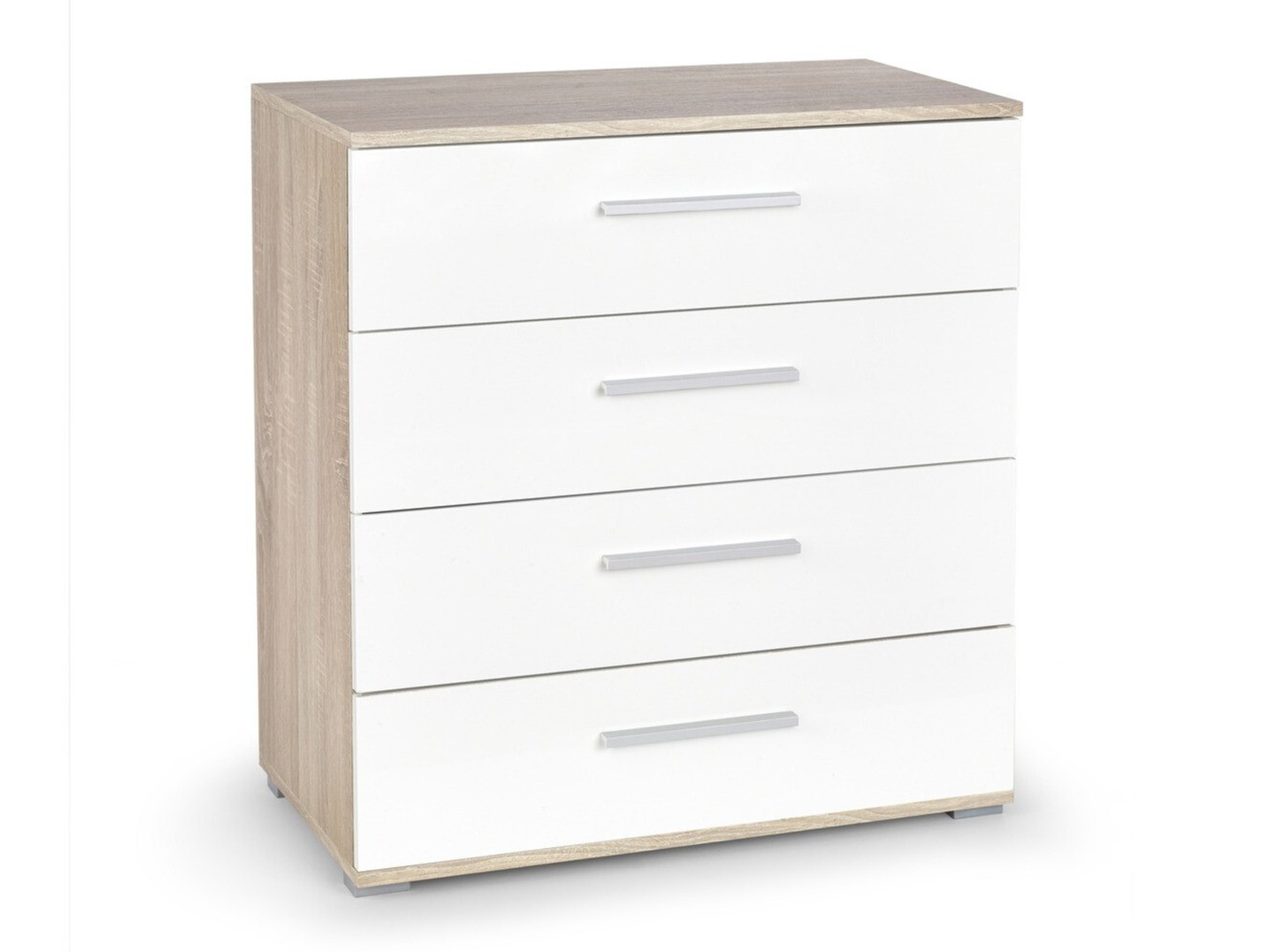 Cómoda Cirveso 102 (Roble Sonoma + Blanco brillante)