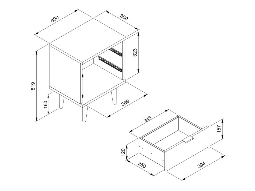 Mesilla de noche Findlay E107