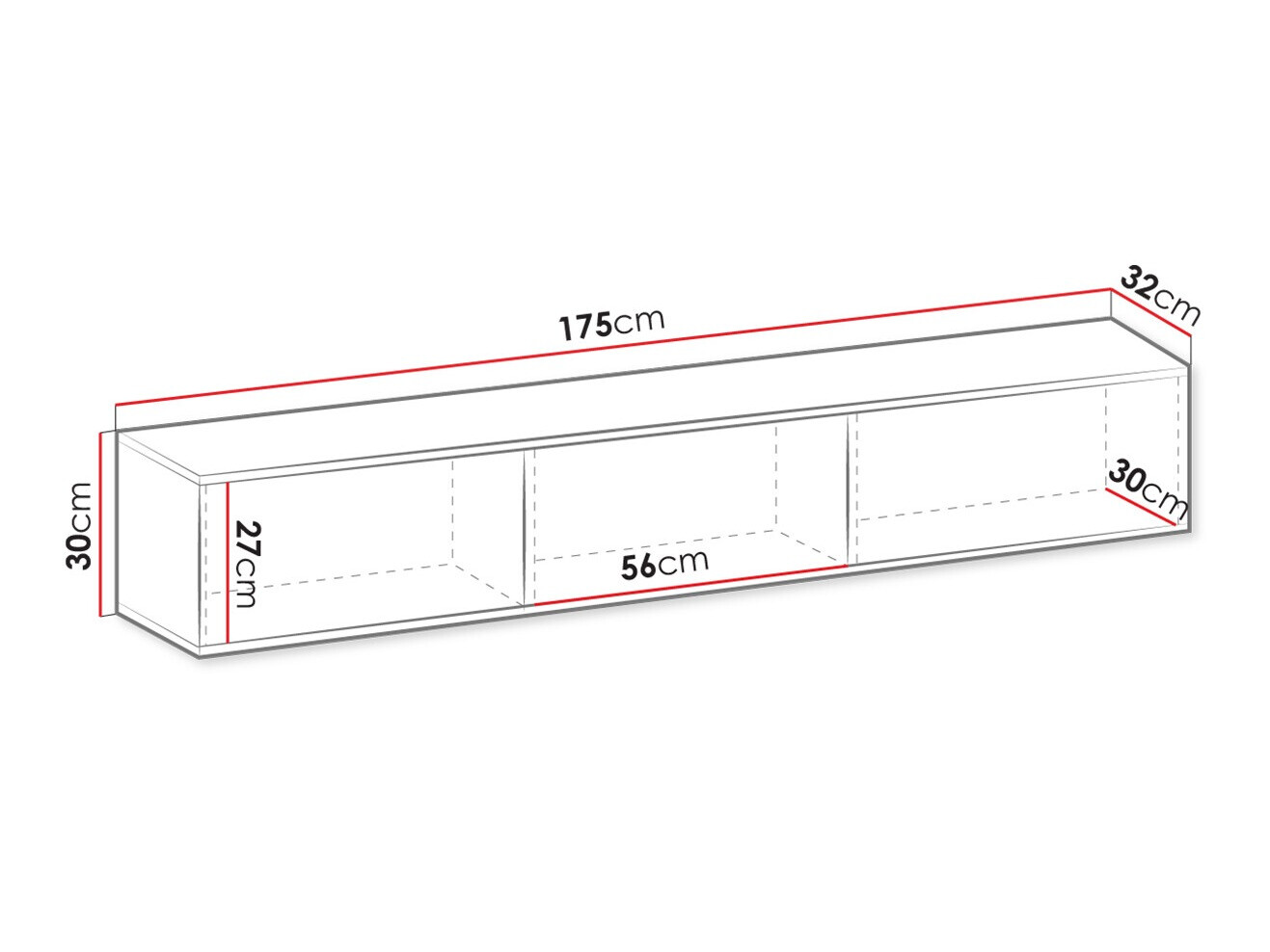Mueble TV Felduno 100 (Blanco + Dorado)