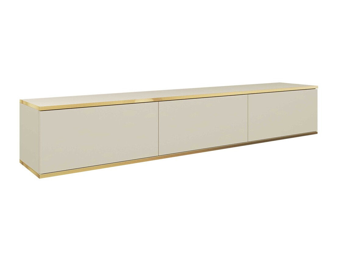 Mueble TV Princal (Crema + Dorado)