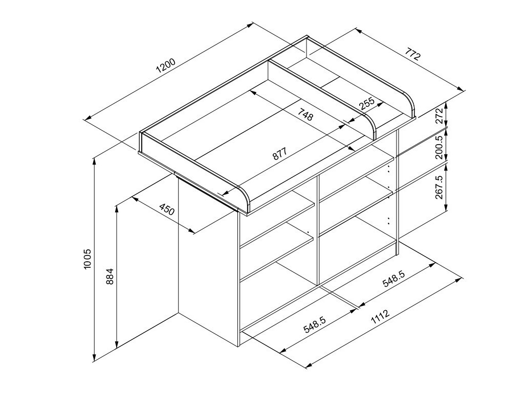 Cambiador de bebés Findlay G113