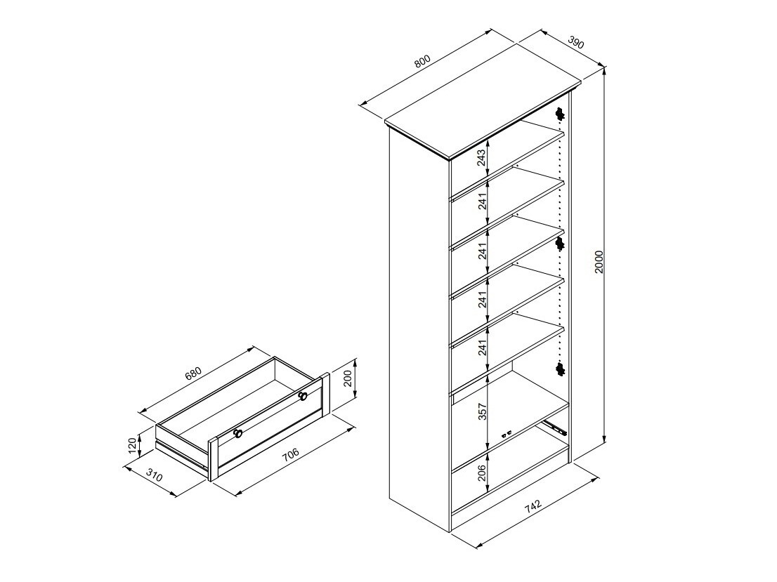 Estante para zapatos Findlay G100