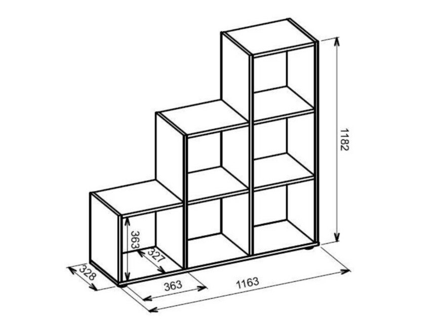 Estantería Findlay 126 (Hormigón)