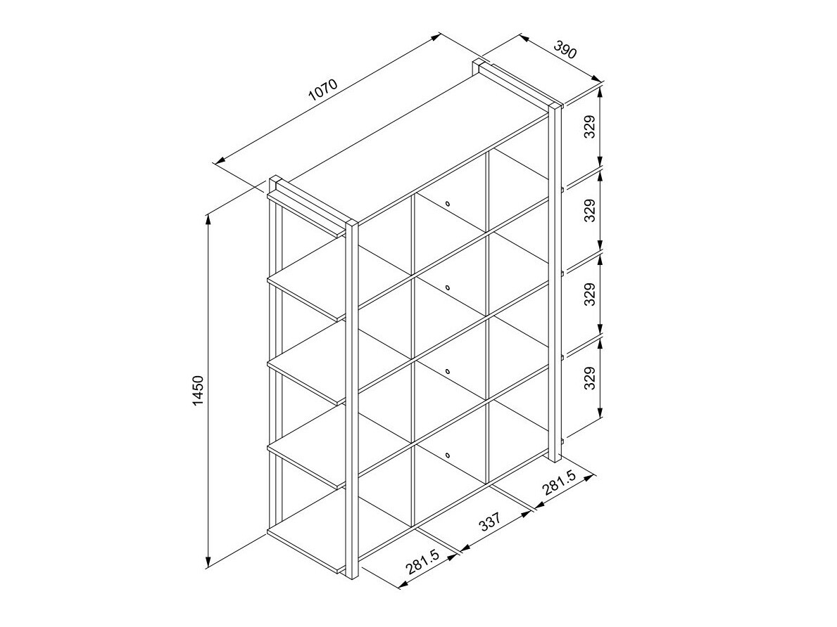 Estantería Findlay H104