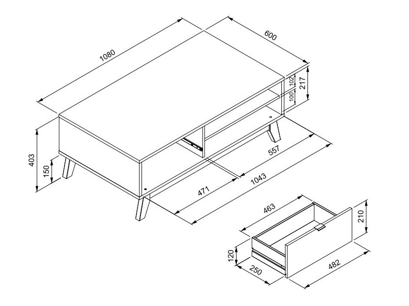 Mesa de centro Findlay K104