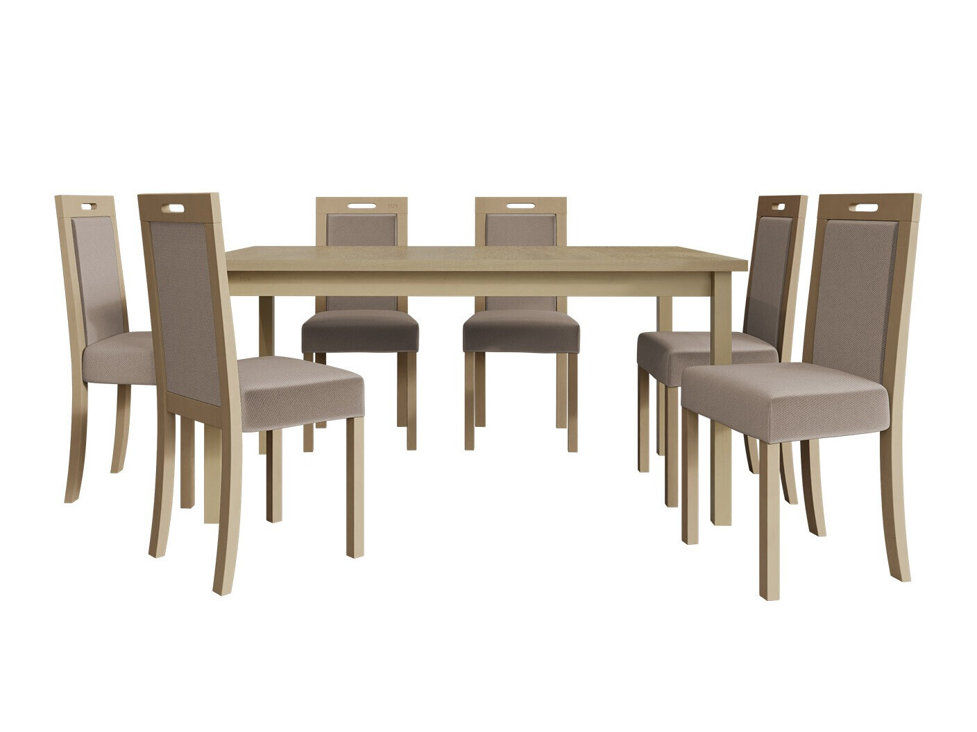 Conjunto de comedor Victorville 262 (Roble Sonoma)