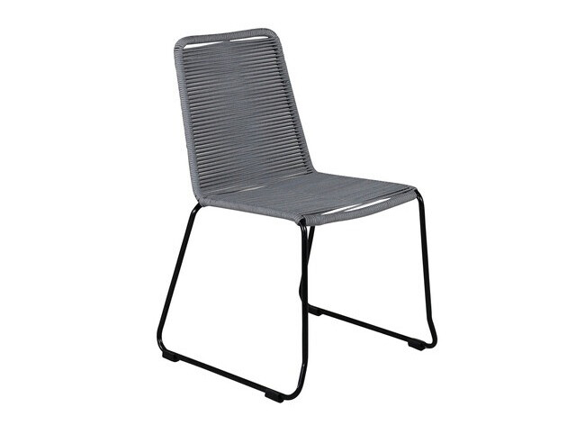 Conjunto de mesa y sillas Dallas 3728 (Gris + Negro)