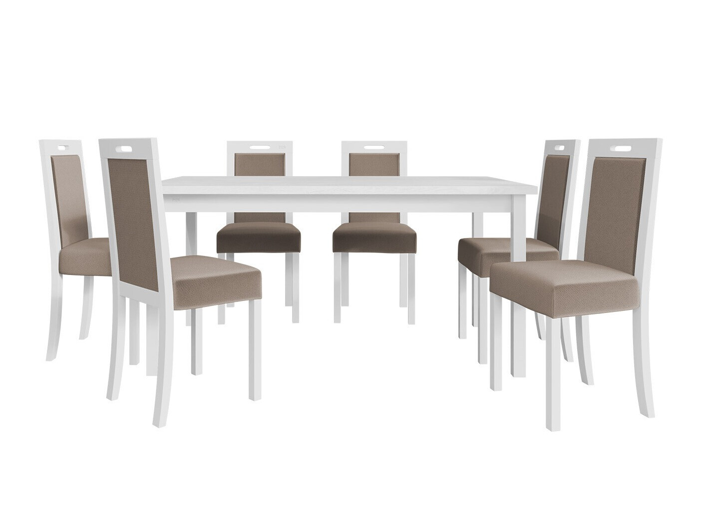 Conjunto de mesas y sillas para comedor Victorville 262 (Blanco)