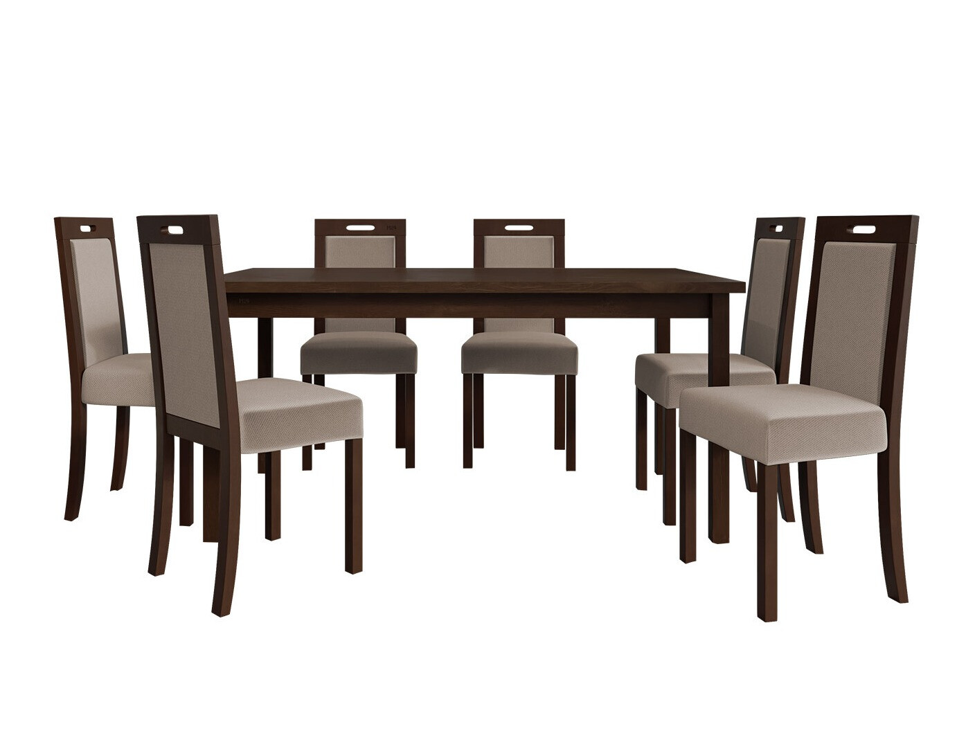 Conjunto de mesas y sillas para comedor Victorville 262 (Nuez)