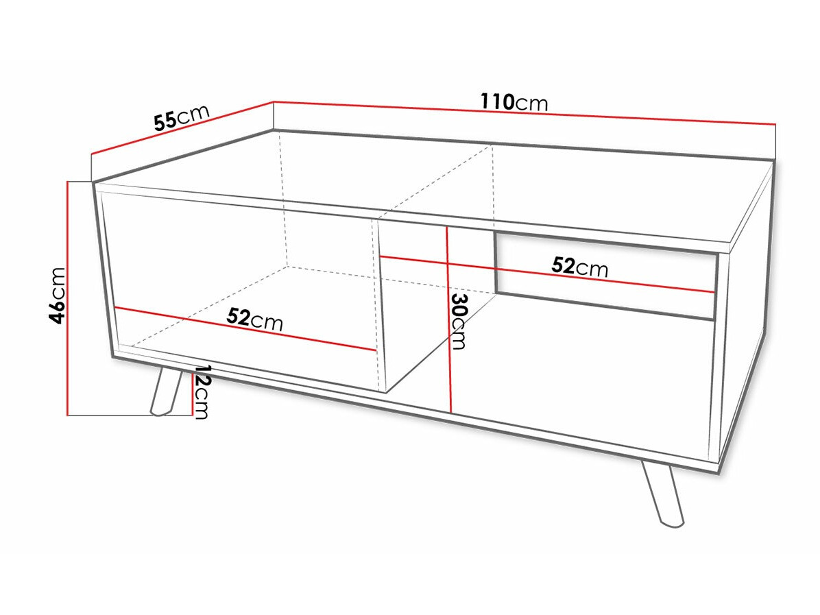 Mesa de centro Merced 130 (Blanco)