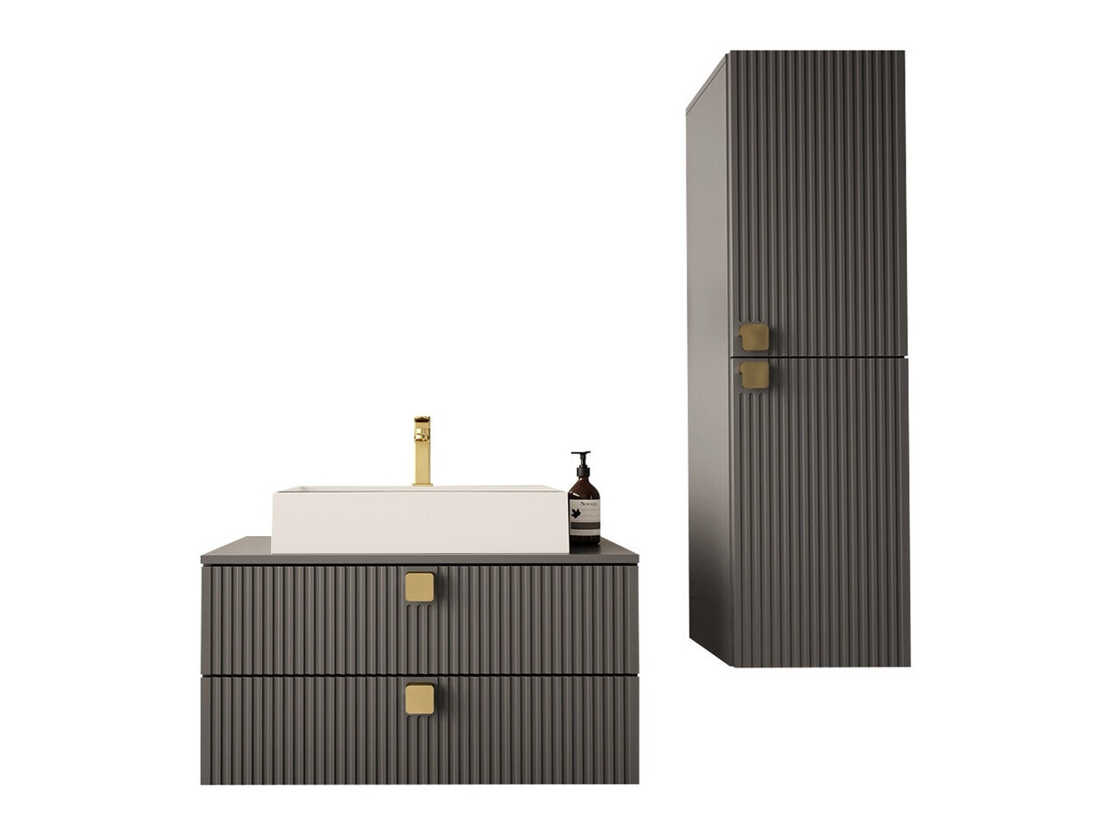 Conjunto de mueble de baño Orlvera 103 (Gris)