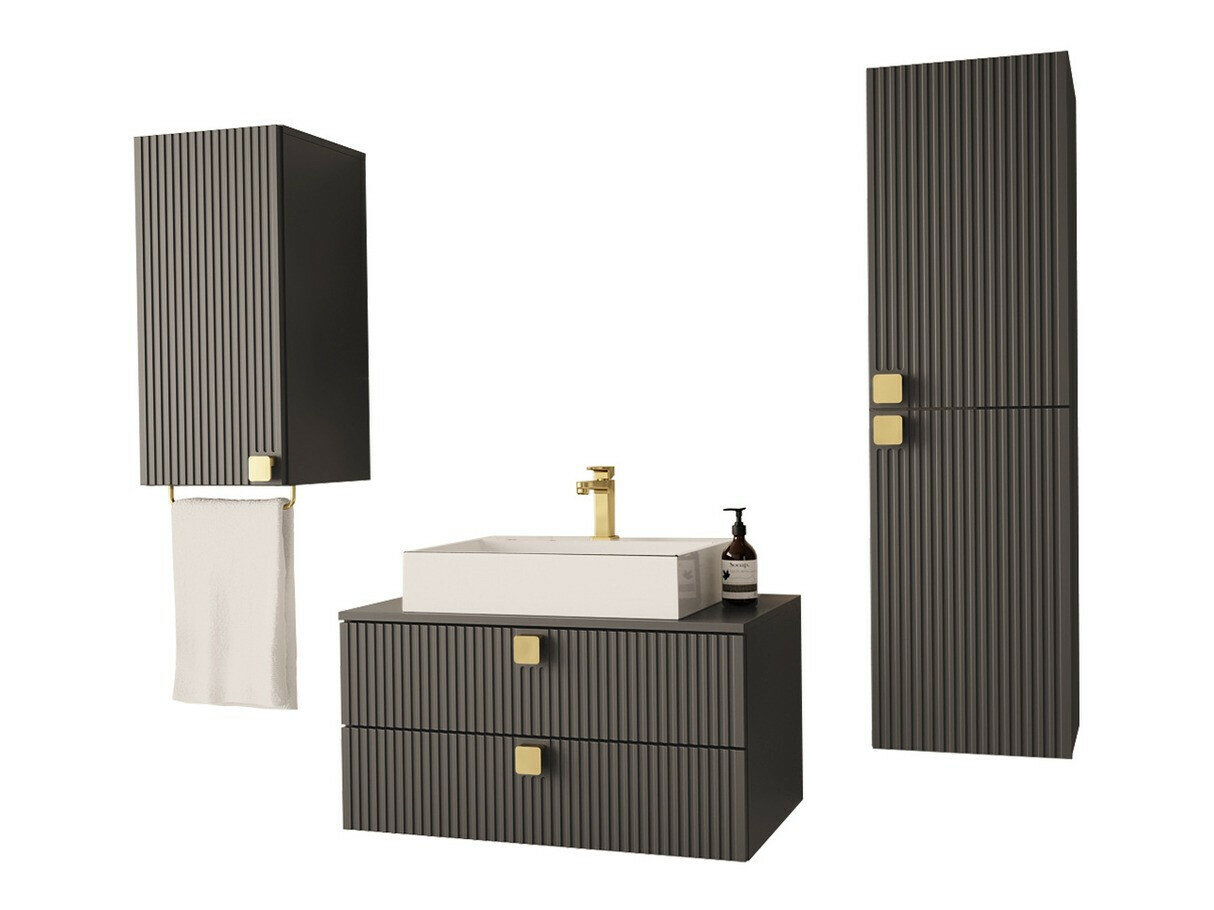 Conjunto de mueble de baño Orlvera 105 (Gris)