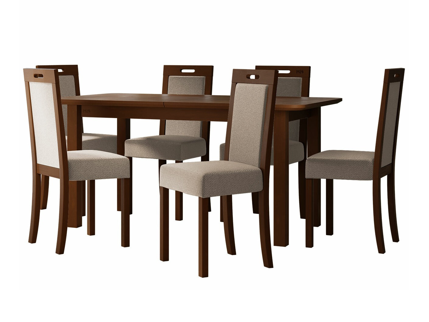 Conjunto de comedor Victorville 278 (Nuez)