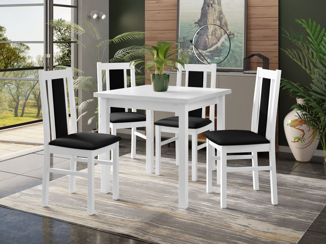 Conjunto de mesas y sillas para comedor Victorville 279