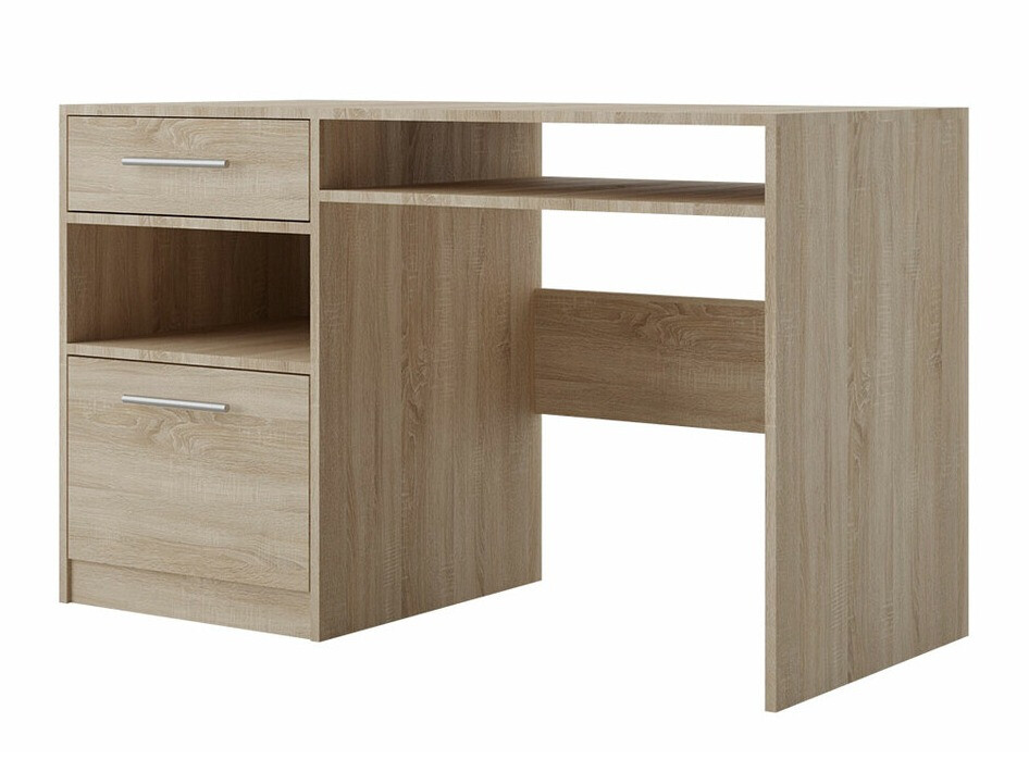 Mesa de oficina Dortivu 117 (Roble Sonoma + Plata)